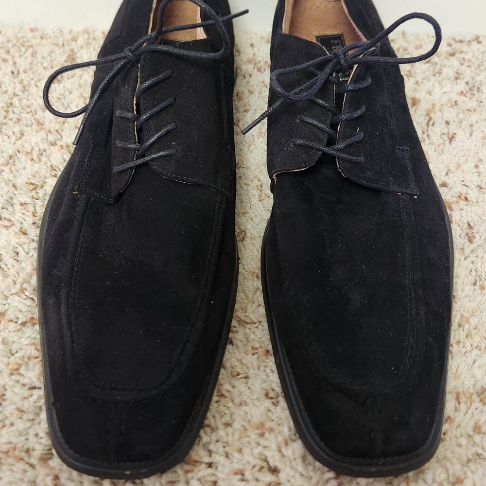 Fratelli men's shoes 13 black suede lace up oxfords